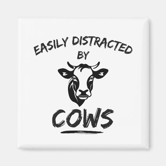 Aimant Ferme de vaches : facilement distrait par les vach (Devant)