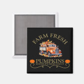 Aimant Ferme d'eau douce citrouilles feuilles automne aut (Recto/Verso)