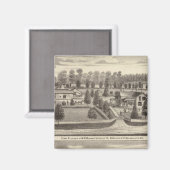 Aimant Fermes et résidences de WR Blodgett & GC Daubner (Recto/Verso)