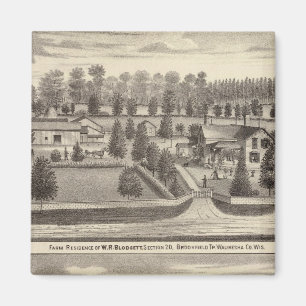 Aimant Fermes et résidences de WR Blodgett & GC Daubner