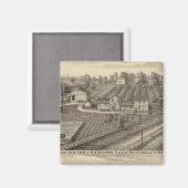 Aimant Fermes laitières de RS Houston et WC White (Recto/Verso)