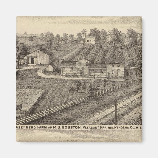 Aimant Fermes laitières de RS Houston et WC White (Devant)