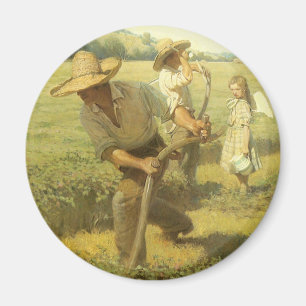 Aimant Fermiers Vintage, Retour à la ferme par NC Wyeth