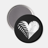 Aimant Fern Heart Dark (Recto/Verso)