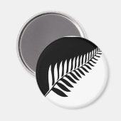 Aimant Ferne argentée de Nouvelle-Zélande (Recto/Verso)