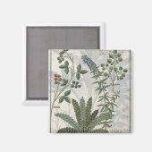 Aimant Ferns, Brambles et Fleurs (Recto/Verso)