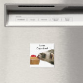 Aimant Ferrets Love Cupcakes (In Situ (Lave-vaisselle))