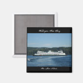 Aimant Ferry de l'État de Washington, îles San Juan (Recto/Verso)