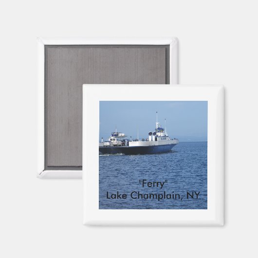 Aimant "Ferry" Lac Champlain, NY (Recto/Verso)
