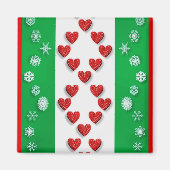 Aimant Festif Noël coloré motif (Devant)