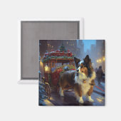 Aimant Festin de Noël de Papillon (Recto/Verso)