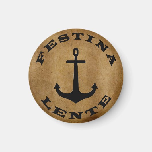 Aimant Festina lente (Devant)