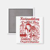 Aimant Festival allemand du vin 1925 (Recto/Verso)
