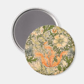 Aimant Festival de fleurs de William Morris Spring Compto (Recto/Verso)