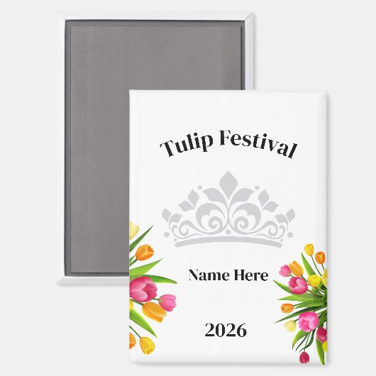 Aimant Festival de Tulipes  (Recto/Verso)