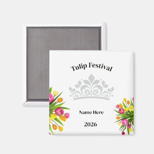 Aimant Festival de Tulipes (Recto/Verso)