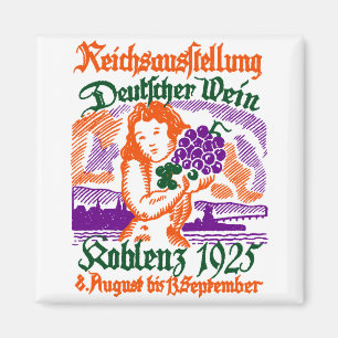 Aimant Festival du vin de 1925 Allemands