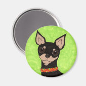 Aimant Festive Chihuahua (Recto/Verso)