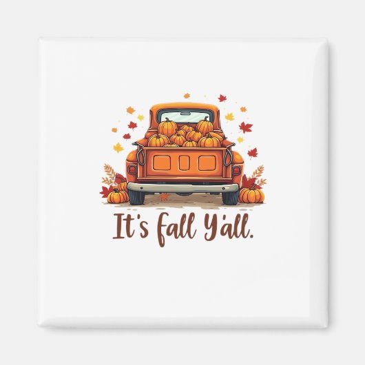 Aimant Festive Conception de la récolte d'automne célébra (Devant)