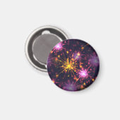 Aimant Festive feux d'artifice des coeurs (Recto/Verso)