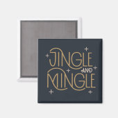 Aimant Festive Jingle et Mingle Holiday Design (Recto/Verso)