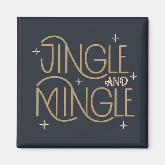 Aimant Festive Jingle et Mingle Holiday Design (Devant)