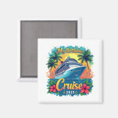 Aimant Festive My Birthday Cruise Ship Party 2025 (Recto/Verso)