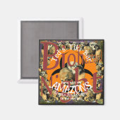 Aimant Fête au Tiki Bar avec les Amazones sur les vasière (Recto/Verso)