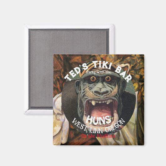 Aimant Fête au Tiki Bar avec les HUNS sur les vasières (Recto/Verso)