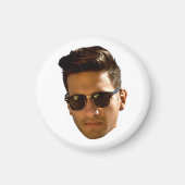 Aimant Fête Bachelorette Coupe-Visage Personnalisée Anniv (Devant)