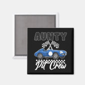 Aimant Fête d'anniversaire de course de voiture de course (Recto/Verso)