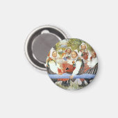 Aimant Fête d'anniversaire de Kersti (Recto/Verso)