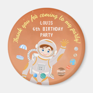 Aimant Fête d'anniversaire de l'astronaute de Mars