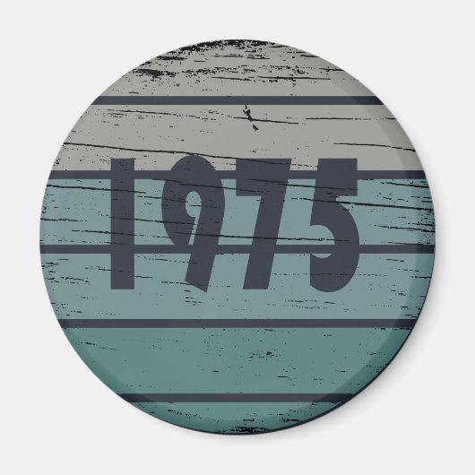 Aimant Fête d'anniversaire de naissance vintage 1975 (Devant)