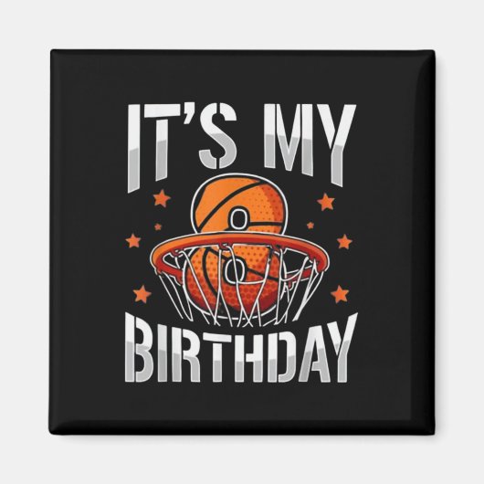 Aimant Fête d'anniversaire squelette 8 ans (Devant)