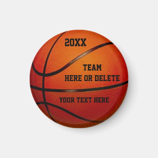 Aimant Fête de basket-ball pas cher favorise PERSONNALISÉ (Devant)