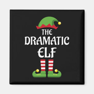 Aimant Fête de famille des elfes dramatique Noël