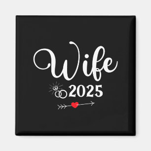 Aimant Fête de fiançailles 2025 Femme Mari Époux Assortis