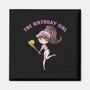 Aimant Fête de fille d'anniversaire Softll 6 7 8 9 10 11