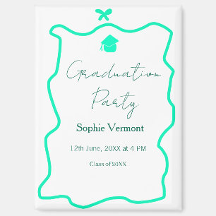 Aimant fête de fin d'études à la frontière espagnole vert