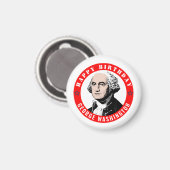 Aimant Fête de George Washington (Recto/Verso)