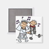 Aimant Fête de la mariée et de la chambre (Recto/Verso)