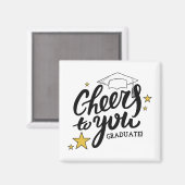 Aimant Fête de la meilleure Graduation Graphiques (Recto/Verso)