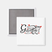 Aimant Fête de la Saint-Valentin Fête de la Femme (Recto/Verso)