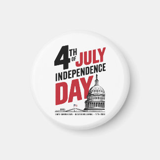 Aimant Fête de l'Indépendance du 4 juillet 250e Anniversa