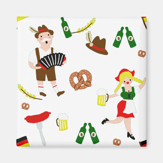 Aimant Fête de l'Oktoberfest (Devant)