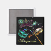 AIMANT FETE DE MARDI GRAS EN MASQUE (Recto/Verso)