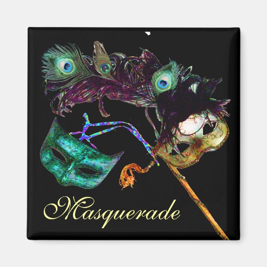 AIMANT FETE DE MARDI GRAS EN MASQUE (Devant)