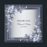Aimant Fête de mariage Marine bleu Floral Silver Grey mod<br><div class="desc">Fête de mariage Marine Bleu Floral Argent Gris Moderne Magnet. Unique,  beau,  design moderne. Facile à customiser. Vous pouvez modifier le style de police,  la taille et les couleurs. Éléments correspondants disponibles.</div>