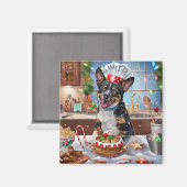 Aimant Fête de Noël australienne des fêtes de bétail (Recto/Verso)